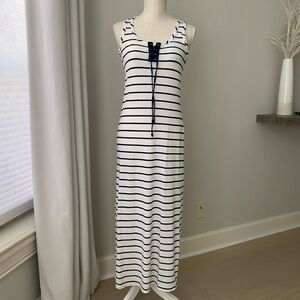 lily bleu beach dress Lily Bleu Beach coverup stripe black white mesh